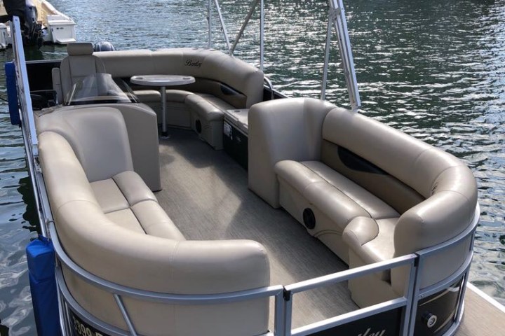 a boat sitting on top of a table